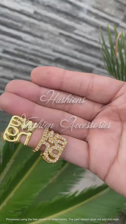 Letter Earrings