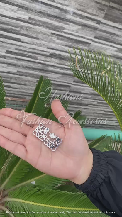 Loewe Silver Logo Studs