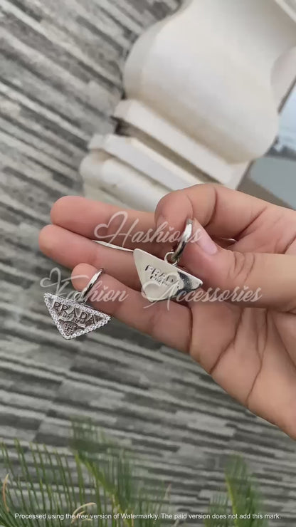 Prada Logo Earrings