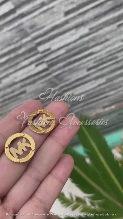 MK Logo Earrings