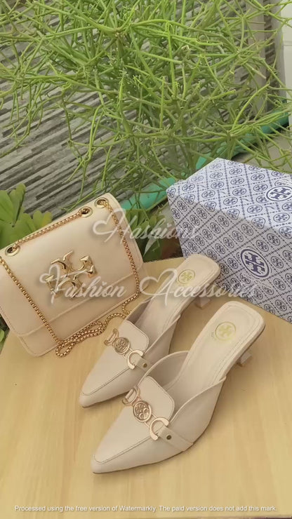 Tory Chic – Handbag & Mule Combo