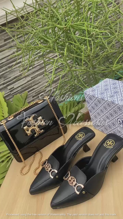Tory Chic – Handbag & Mule Combo
