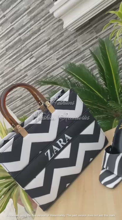 Zara Tote & Heels Combo