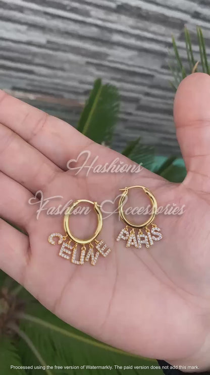 Celine Hoops Charm