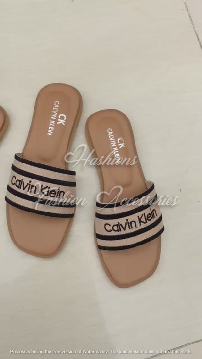 C-K Embroided Flats