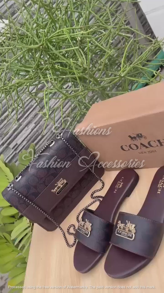 Coach Classic Monogram – Bag & Slide Combo