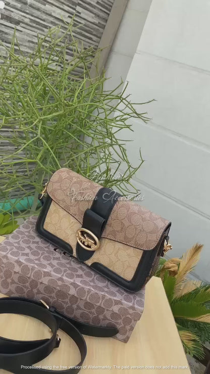 Coach Blocked Signature Canvas Bag
