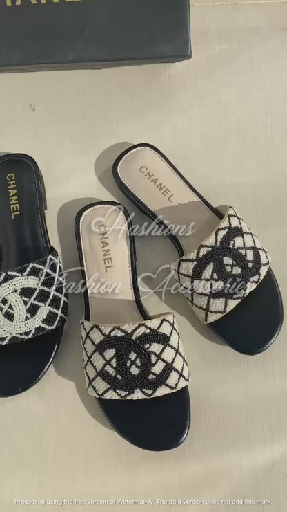 Chanel Beads Flats