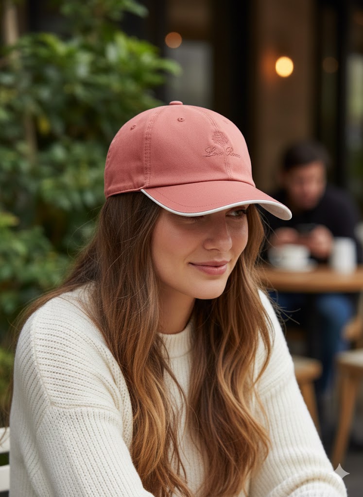 Luxury Cashmere Embroidered Baseball Cap – Ultra-Soft Unisex Structured Hat